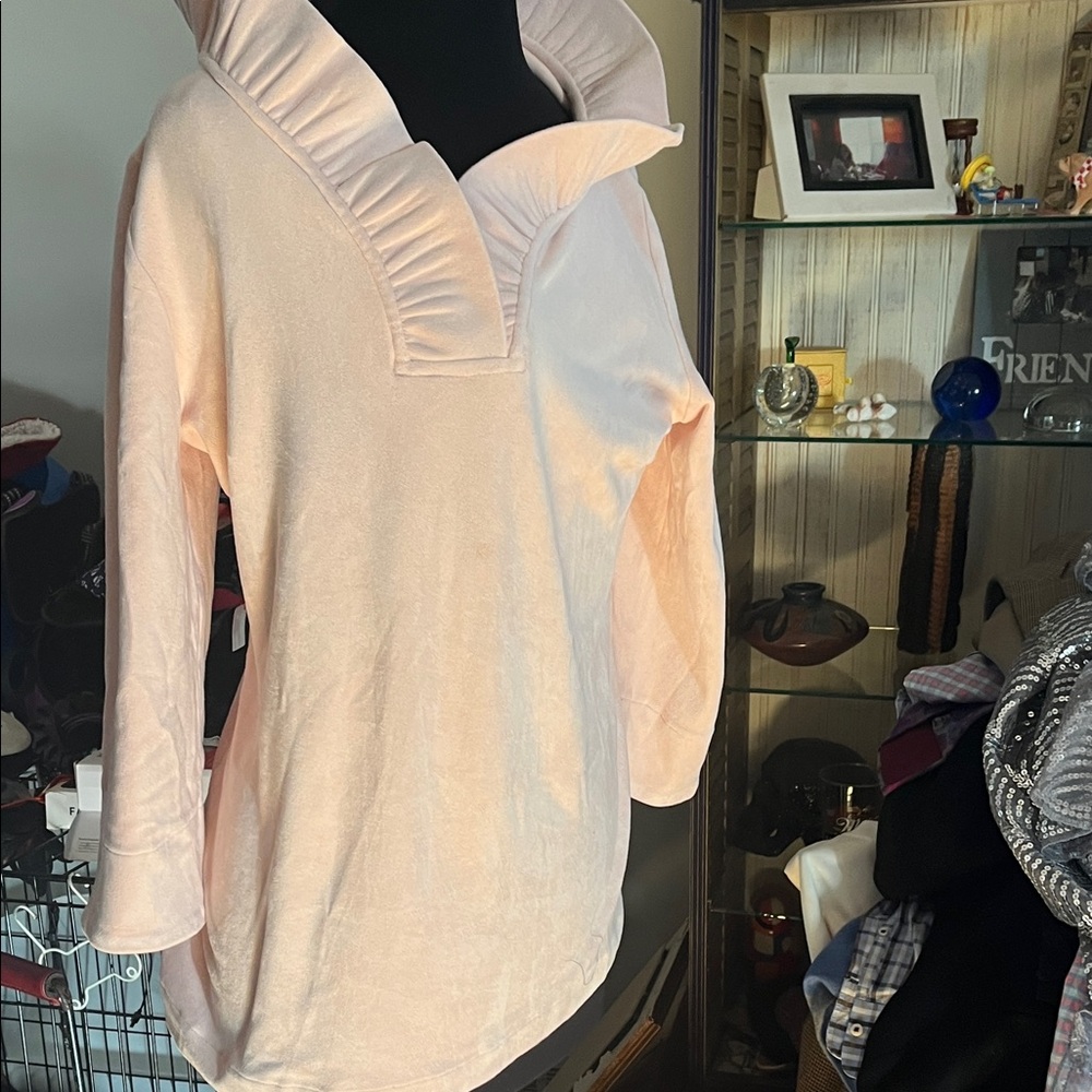 Elegant Ruffled Collar Blouse - Picture 5 of 5